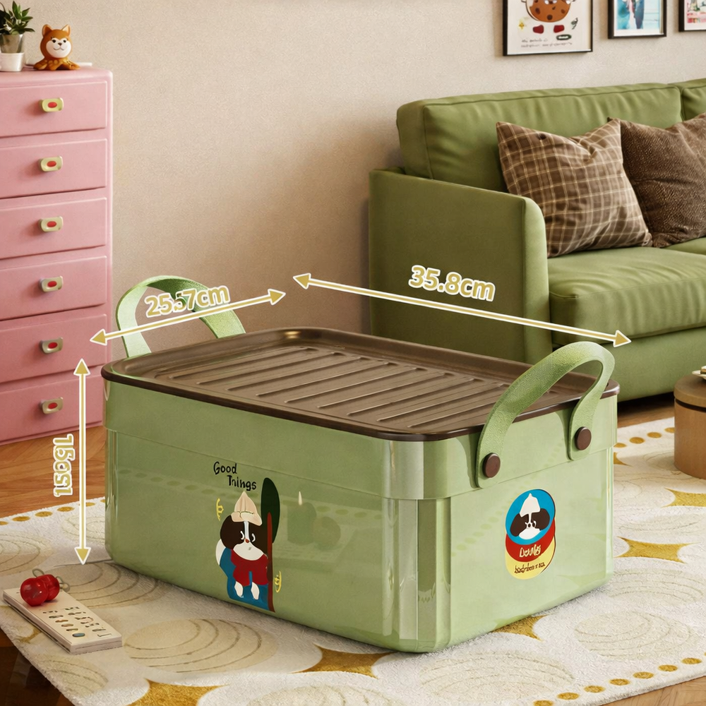 Organizador Rectangular con Tapa Good Taings Verde