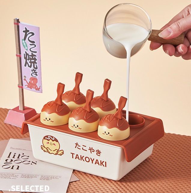 Molde de Helados Diseño Takoyaki x6 paletas 