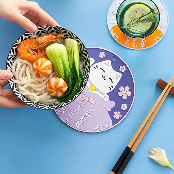 Almohadilla Posa Pava de Silicona Maneki Neko 16 cm - 1 pza