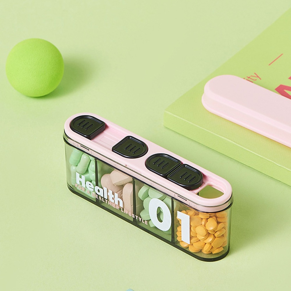 Pastillero con 4 Divisiones