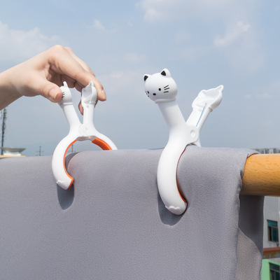 Set x2 Pinzas para Ropa Antideslizante Gatitos Pasteles