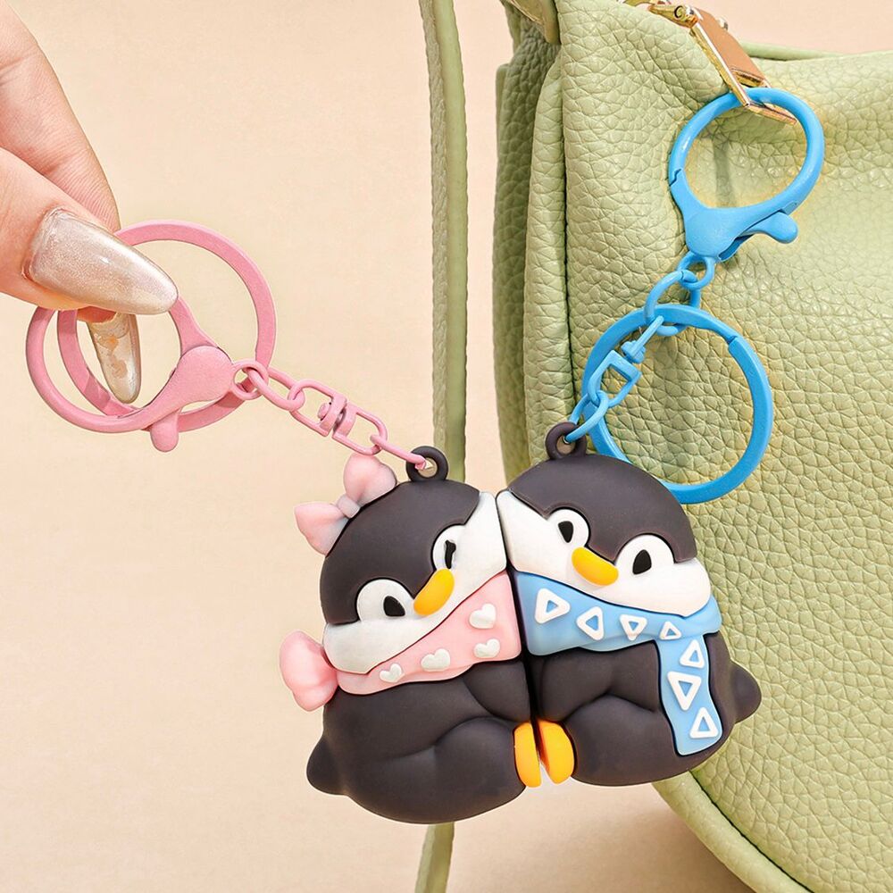 Llavero Parejas Imán Cute Pingüino