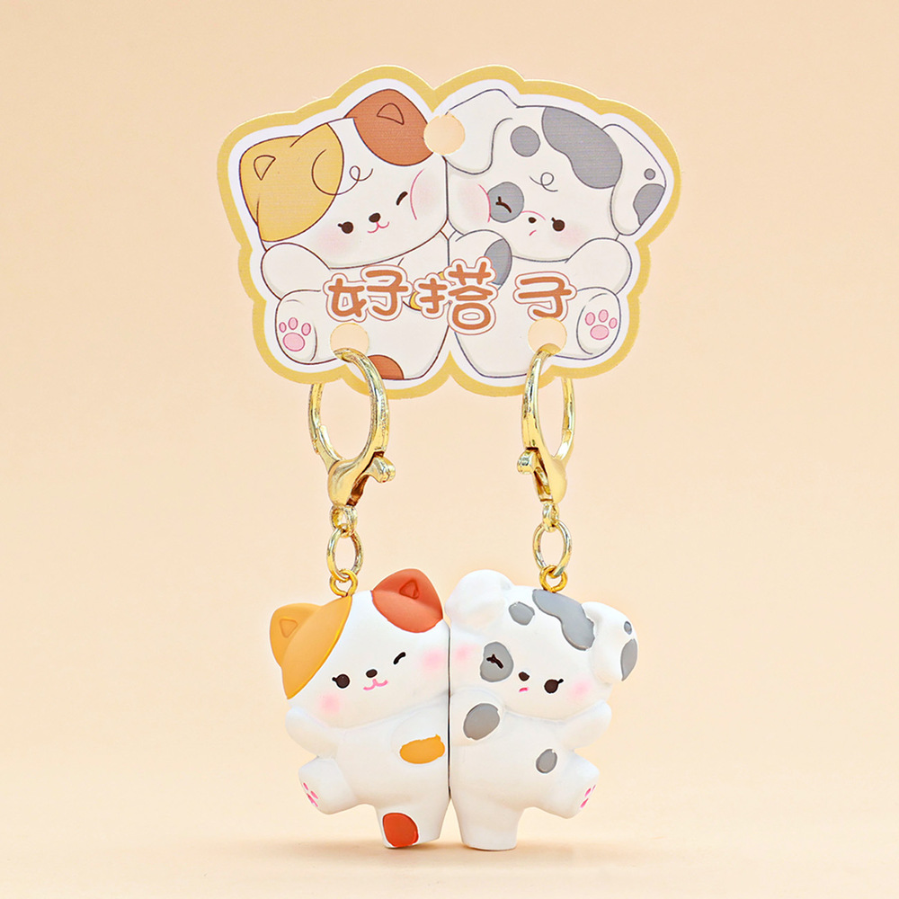 Llavero Parejas Imán Cute Gatito