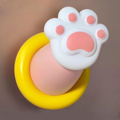 Lámpara Nocturna de Base Imantado con Carga USB Diseño Gatito Paw