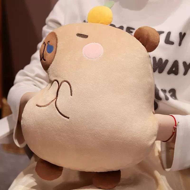 Almohada para manos + Frazada 1.7m Marrón Claro