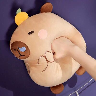 Almohada para manos + Frazada 1.7m Marrón Claro