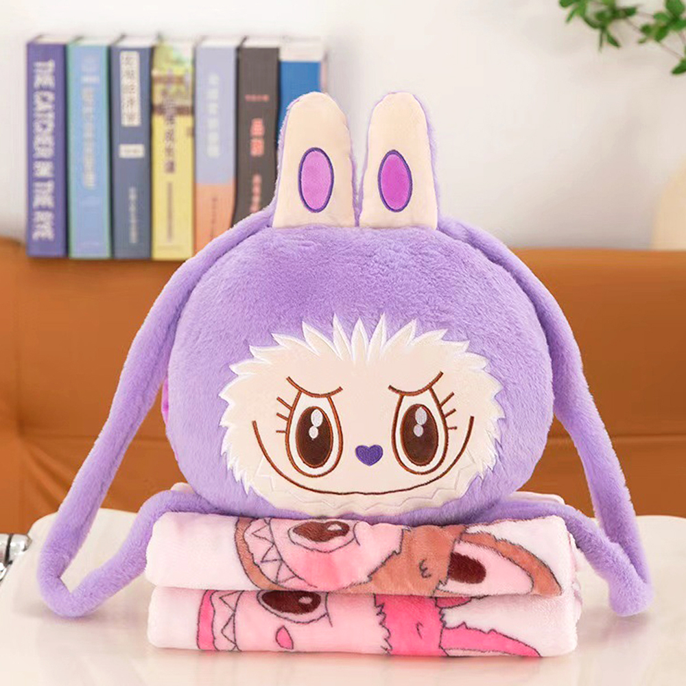 Conjunto Peluche & Almohada con Bolsillo para Mano + Frazada