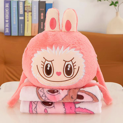 Conjunto Peluche & Almohada con Bolsillo para Mano + Frazada