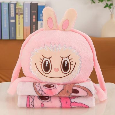 Conjunto Peluche & Almohada con Bolsillo para Mano + Frazada