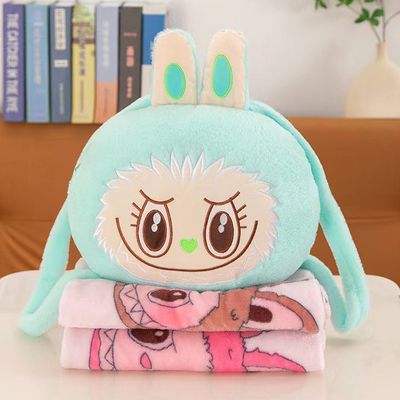 Conjunto Peluche & Almohada con Bolsillo para Mano + Frazada