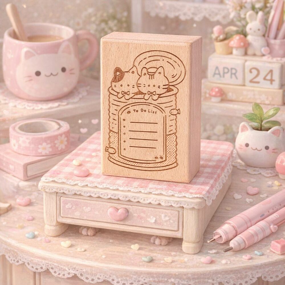 Sello Planificador To do List Cute Gatito - 5*7.5*2.5 cm