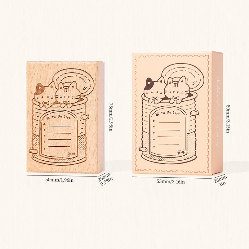 Sello Planificador To do List Cute Gatito - 5*7.5*2.5 cm