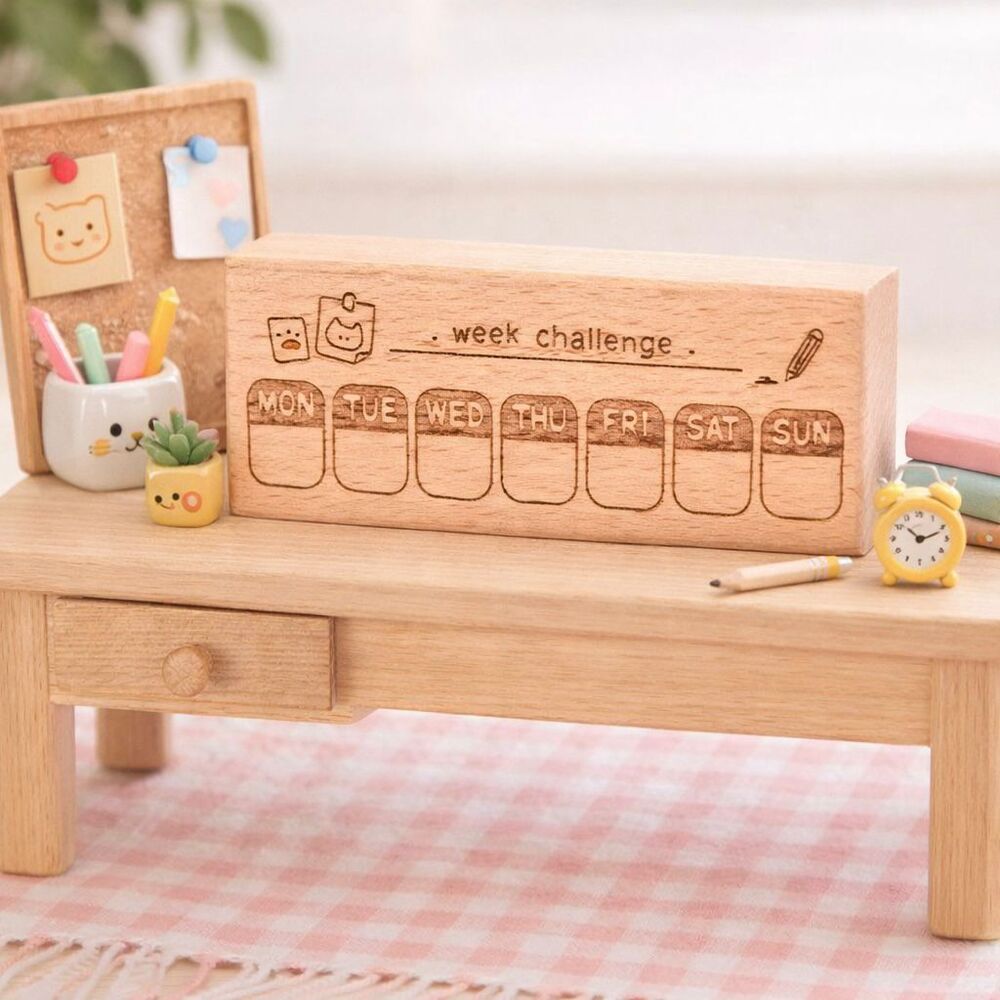 Sello Planificador Semanal Week Challenge - 7.5*3*2.5 cm