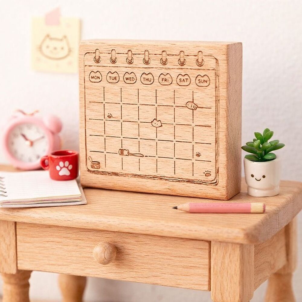 Sello Planificador Mensual - 6.5*6*2.5 cm