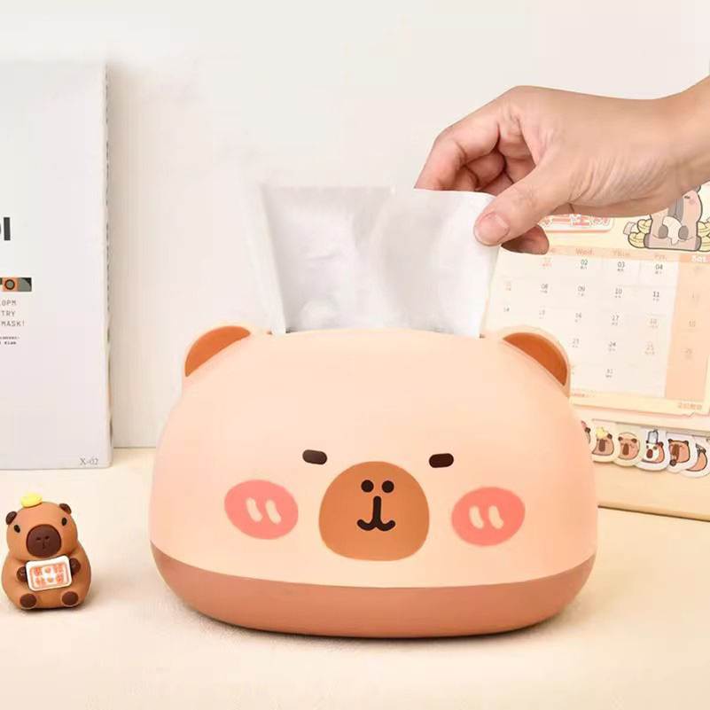 Box Porta Pañuelos Diseño Capybara