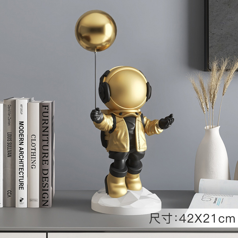 Mr. Astronauta Space Tour Gold Decorativo