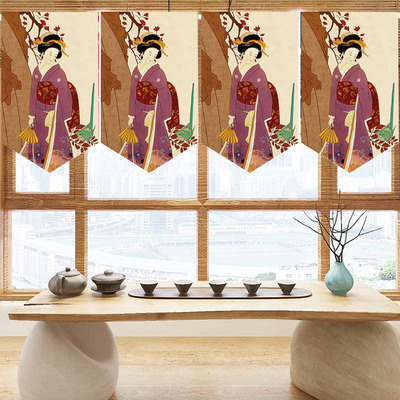 Banderin de Lona Estilo Oriental Geisha 1 unid