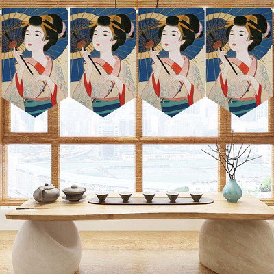 Banderin de Lona Estilo Oriental Geisha 1 unid