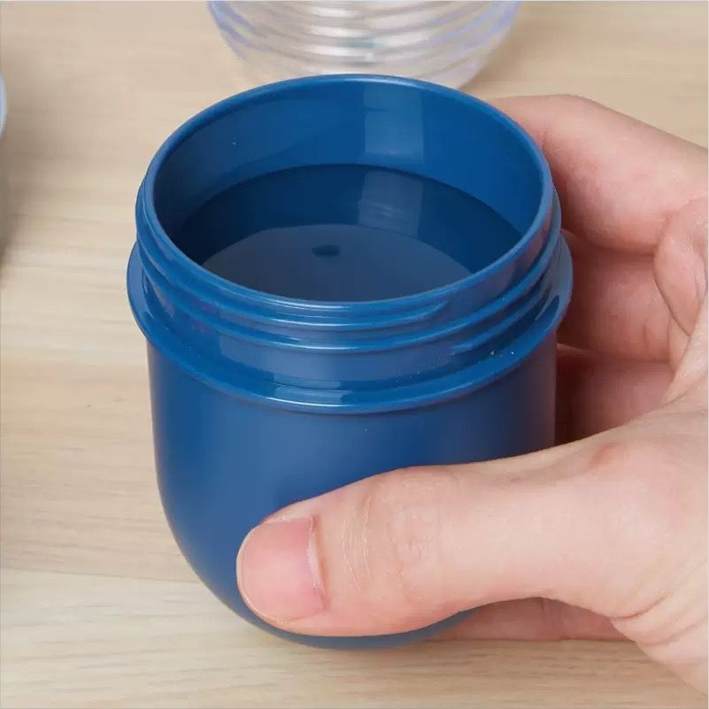 Pastillero con Triturador de Medicamentos 3 en 1 Azul