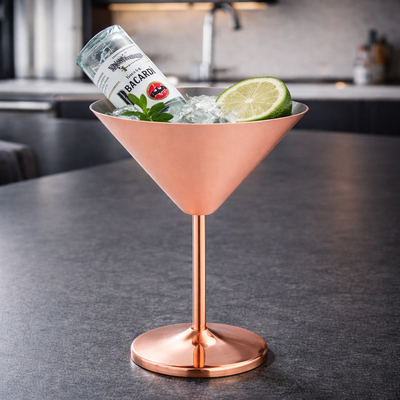 Copa de Martini de Acero Inoxidable 304SUS Rose Gold 