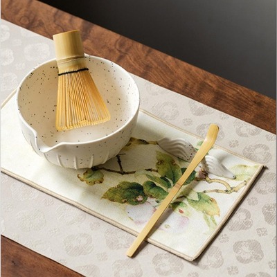 Set x 4 piezas de Té Matcha con Chawan Blanco