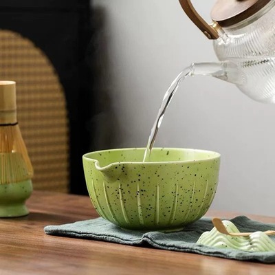 Set x 4 piezas de Té Matcha con Chawan Verde