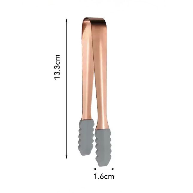 Pinza Antideslizante para Hielo de Acero Inoxidable Rosa Gold 