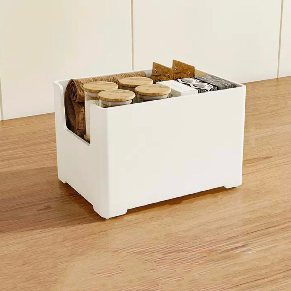 Canasto Organizador Blanco Apilable 