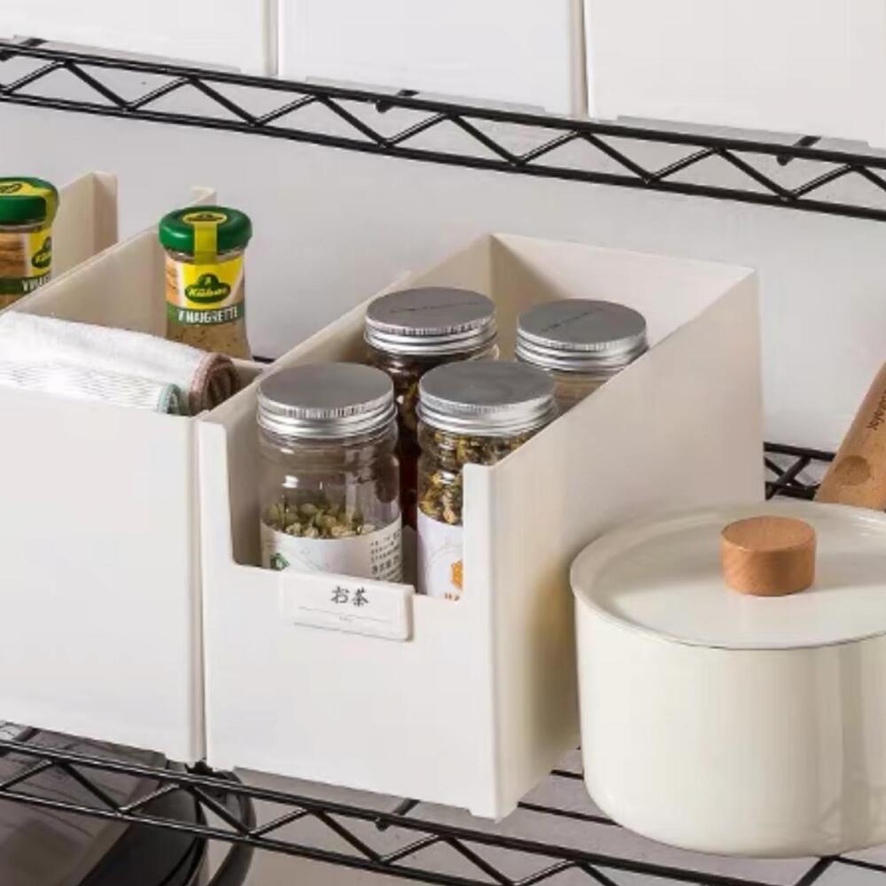 Canasto Organizador Blanco Apilable 