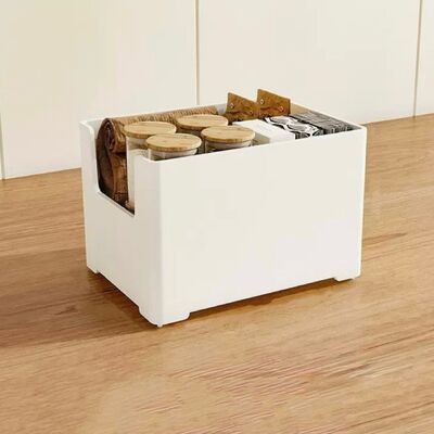 Canasto Organizador Blanco Apilable 