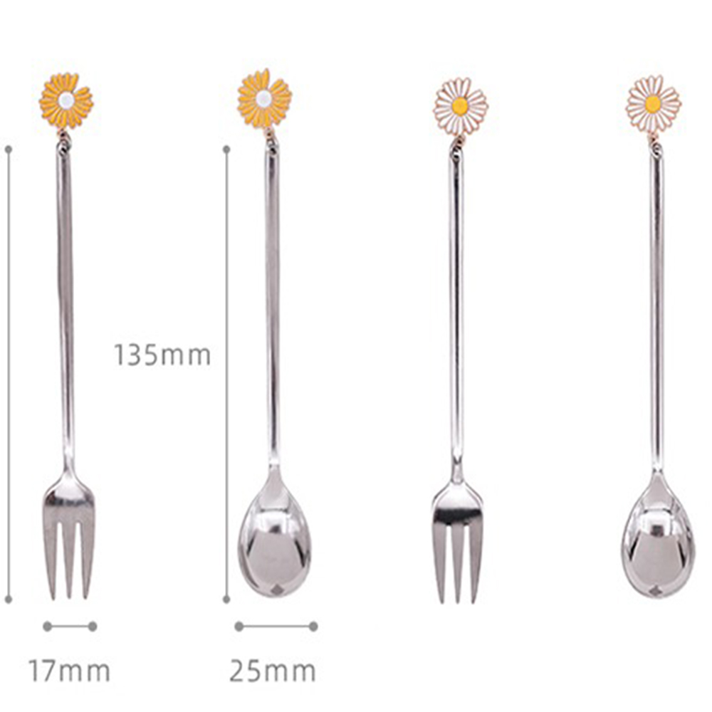 Cucharitas Plateadas Margaritas x6unidades