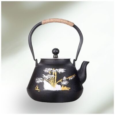 Tetera de Hierro Fundido + Infusor Diseño Bambu