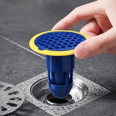 Filtro Tapón de Desagüe de Plástico Azul
