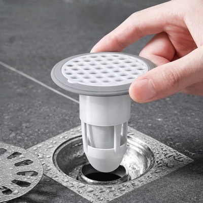 Filtro Tapón de Desagüe de Plástico Blanco