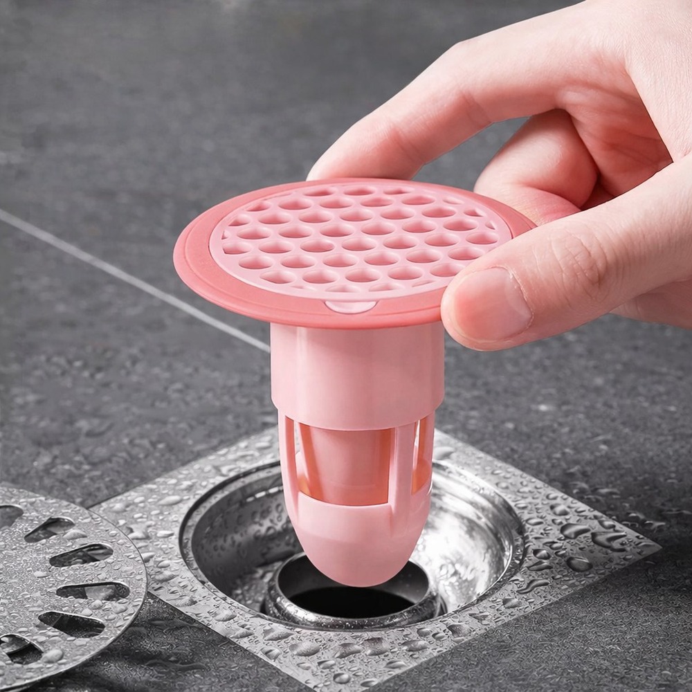 Filtro Tapón de Desagüe de Plástico Rosa