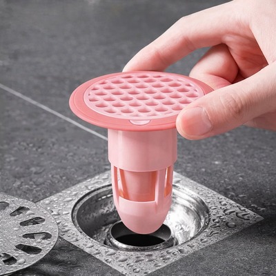 Filtro Tapón de Desagüe de Plástico Rosa