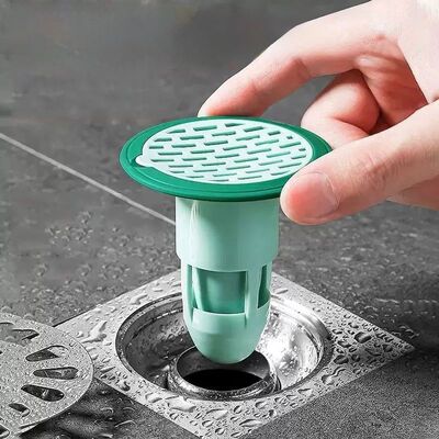 Filtro Tapón de Desagüe de Plástico Verde