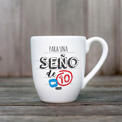 Taza de Cerámica Blanca-Para una Seño