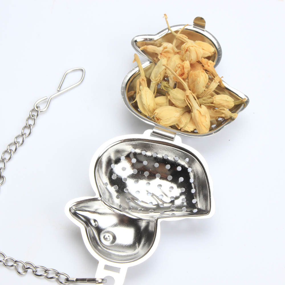 Infusor de Acero Inoxidable Diseño Patito - Plateado