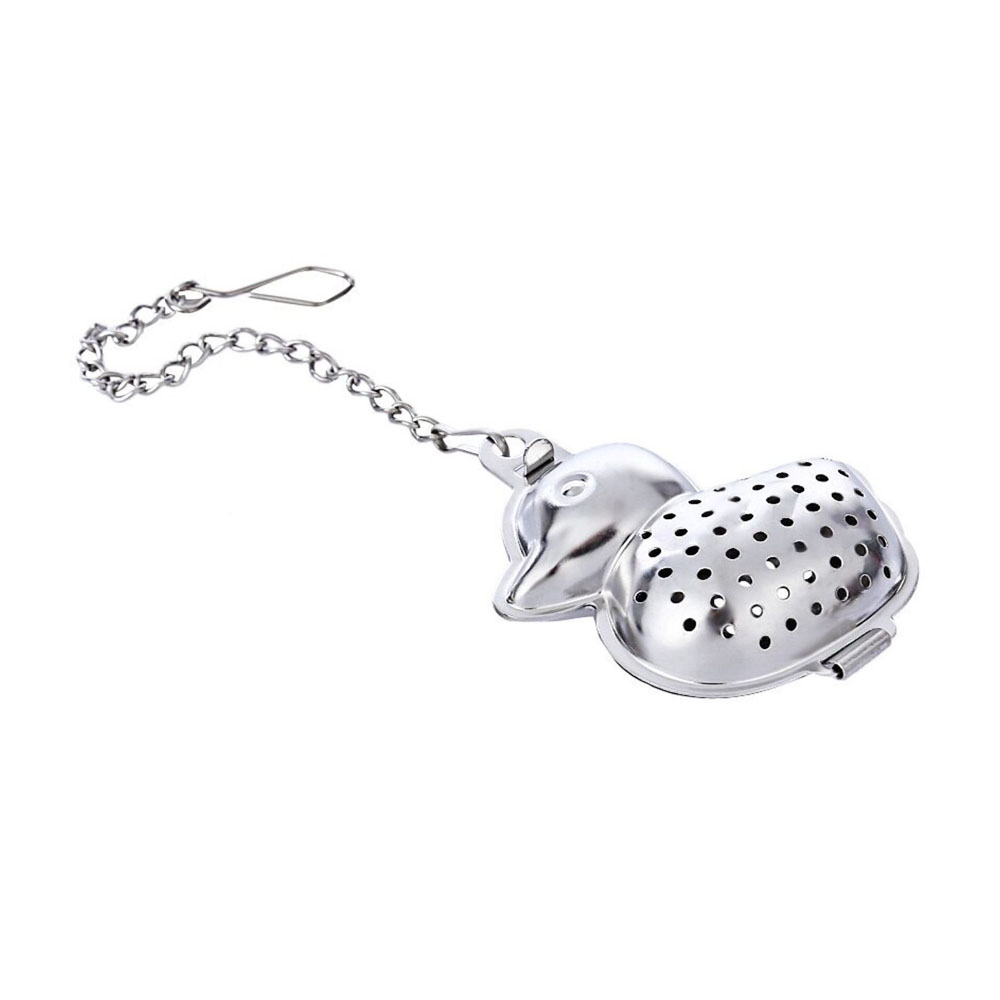 Infusor de Acero Inoxidable Diseño Patito - Plateado