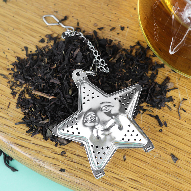 Infusor de Acero Inoxidable Diseño Estrella - Plateada