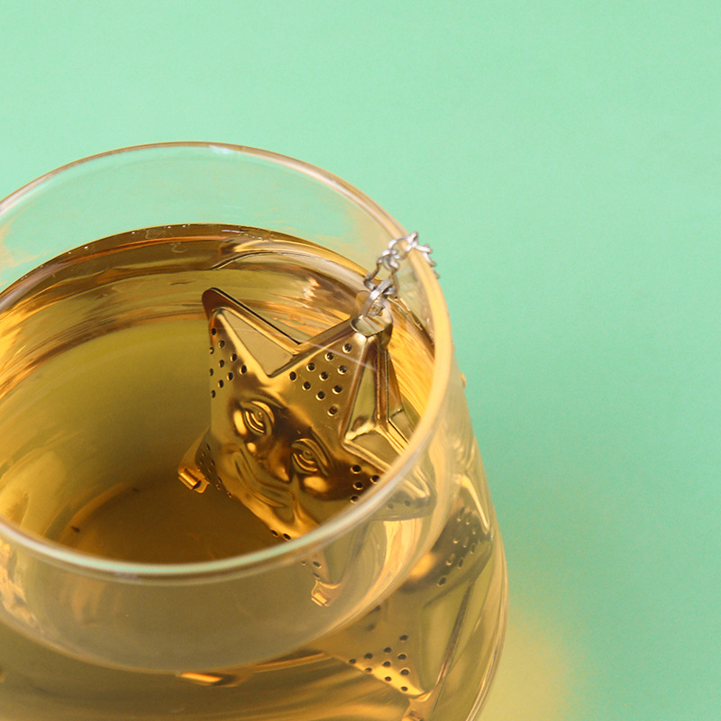 Infusor de Acero Inoxidable Diseño Estrella - Plateada