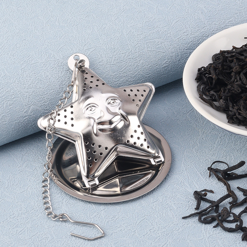 Infusor de Acero Inoxidable Diseño Estrella - Plateada