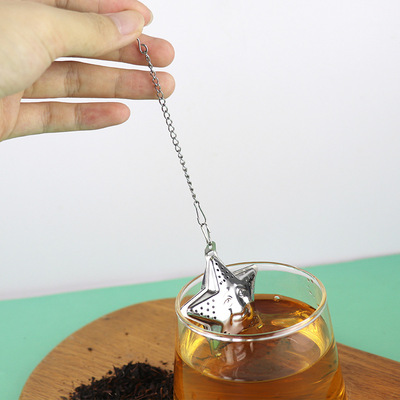 Infusor de Acero Inoxidable Diseño Estrella - Plateada