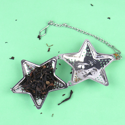 Infusor de Acero Inoxidable Diseño Estrella - Plateada