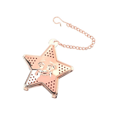 Infusor Acero Inoxidable Diseño Estrella - Rosa Gold