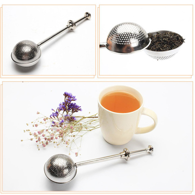 Infusor & Tamizador de Acero Inoxidable a Presión - Plateado