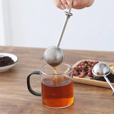 Infusor & Tamizador de Acero Inoxidable a Presión - Plateado