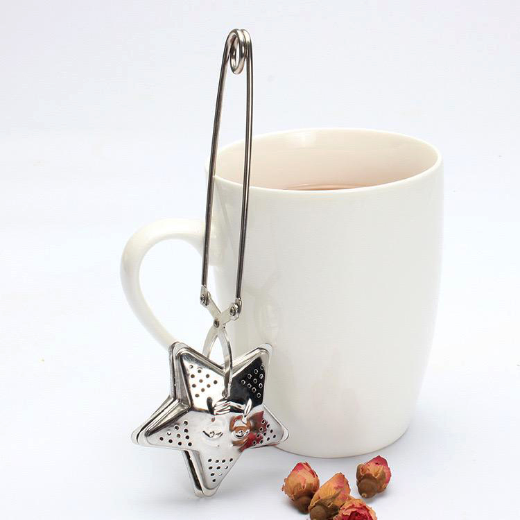 Infusor Acero Inoxidable Diseño Estrella - Plateado Light