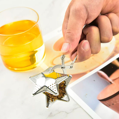 Infusor Acero Inoxidable Diseño Estrella - Plateado Light